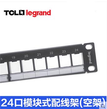 TCL罗格朗超五类六类24口配线架网络电话语音通用